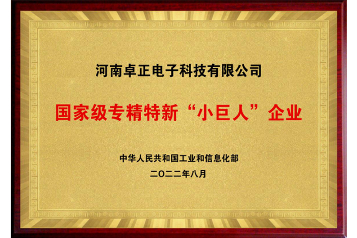 國家級專精特新“小巨人”企業(yè)